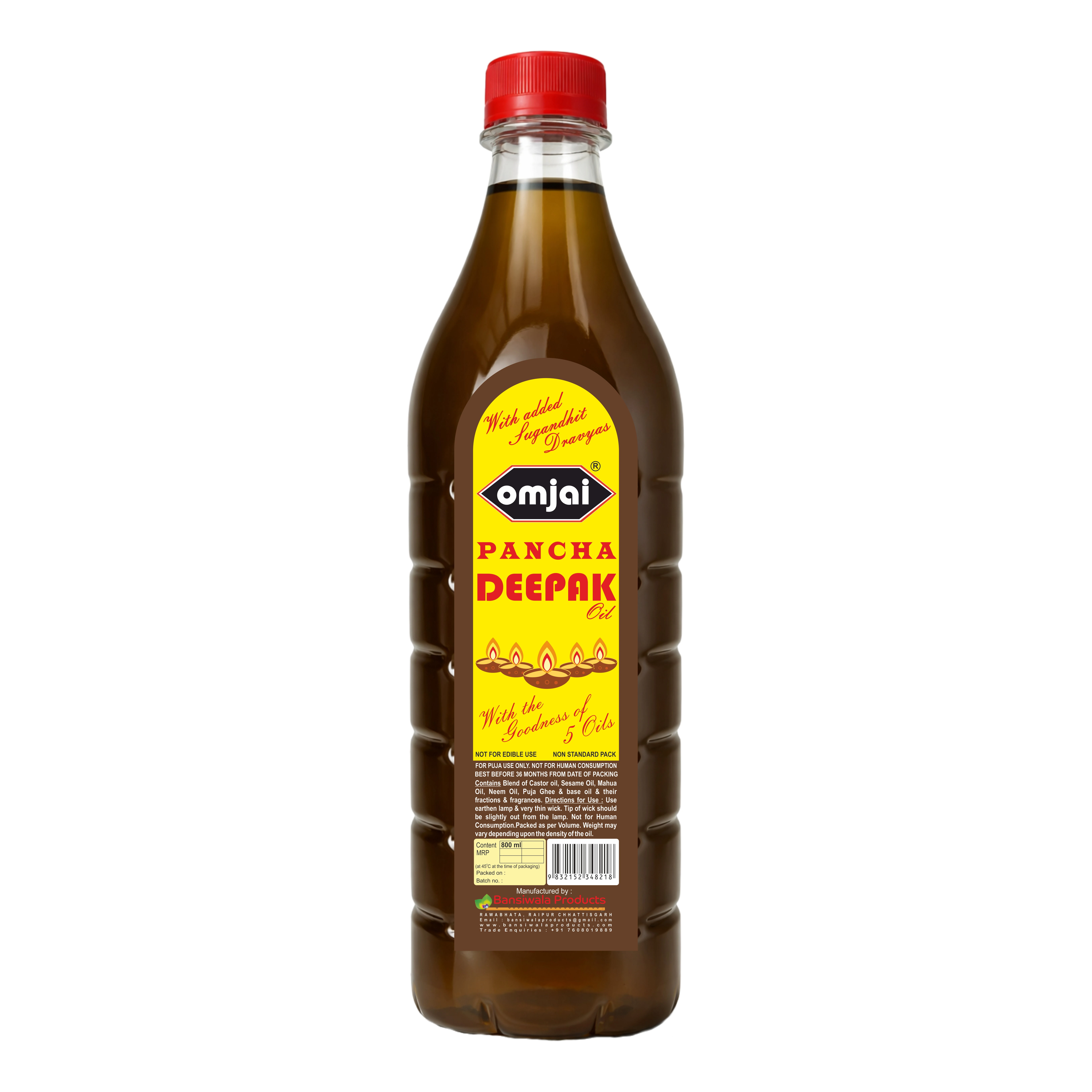 Deepam Oil for Pooja | Omjai Panch Deepak Oil online